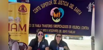 Corte del Santa participa en actividades de prevención de la violencia familiar