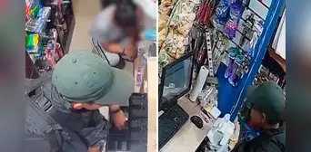 Delincuente finge ser empleado y atiende a clienta mientras asaltaba minimarket en La Victoria