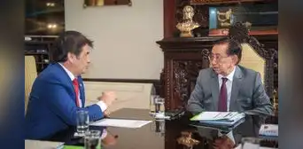 Tomás Gálvez se reunió con José María Balcázar en Palacio de Gobierno: encuentro duró más de una hora