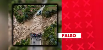 Es falso que carretera en Huánuco haya sido bloqueada por huaico: imagen fue generada con inteligencia artificial Es falso que carretera en Huánuco haya sido bloqueada por huaico: imagen fue generada con inteligencia artificial