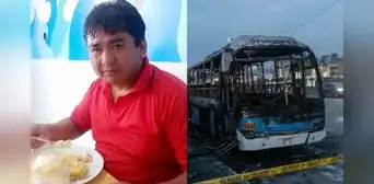 Muere chofer del bus incendiando de Los Chinos en El Agustino: delincuentes atacaron mientras dormía Muere chofer del bus incendiando de Los Chinos en El Agustino: delincuentes atacaron mientras dormía