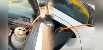 Taxista genera indignación tras instalar balón de gas doméstico en su auto por crisis energética: expertos advierten riesgo