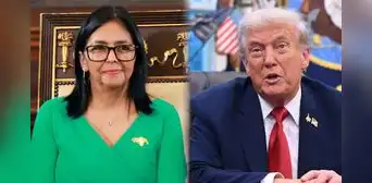 Delcy Rodríguez pide a Donald Trump levantar sanciones contra Venezuela durante reunión con delegación de Colombia Delcy Rodríguez pide a Donald Trump levantar sanciones contra Venezuela durante reunión con delegación de Colombia