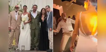 Hijo mayor de Carlos Alcántara se casa en íntima boda y comparte momentos de la celebración