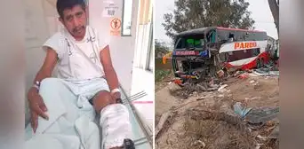 Chofer que sufrió accidente de tránsito necesita operación urgente para no perder la pierna: "No tengo tibia ni peroné"