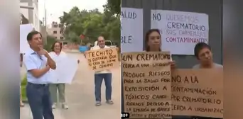 ¡Controversia en Surco! Vecinos protestan por construcción de crematorio municipal cerca de sus hogares ¡Controversia en Surco! Vecinos protestan por construcción de crematorio municipal cerca de sus hogares