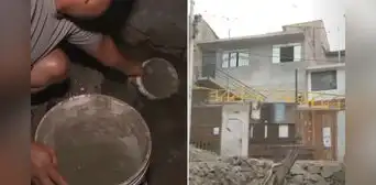 Familia denuncia que obra de la MML habría roto tubería y provocado inundación en su vivienda de SJL Familia denuncia que obra de la MML habría roto tubería y provocado inundación en su vivienda de SJL