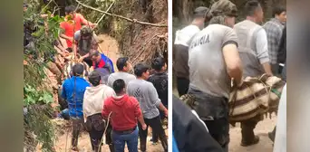 Mujer fallece tras deslizamiento de lodo y rocas por fuertes lluvias en Piura Mujer fallece tras deslizamiento de lodo y rocas por fuertes lluvias en Piura