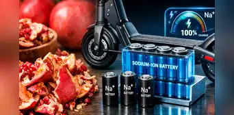 Científicos chinos convierten cáscaras de granadas en un componente crucial para baterías de bicicletas eléctricas y scooters Científicos chinos convierten cáscaras de granadas en un componente crucial para baterías de bicicletas eléctricas y scooters
