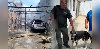 ¡Héroe de 4 patas! Perrito salva a su dueño durante incendio en taller mecánico de Trujillo