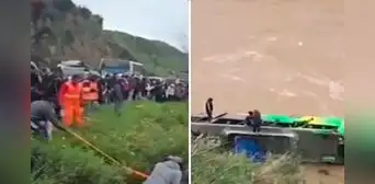 Un muerto y más de 30 heridos de la orquesta Show Selección Huanri tras caída de bus interprovincial al río Mantaro Un muerto y más de 30 heridos de la orquesta Show Selección Huanri tras caída de bus interprovincial al río Mantaro
