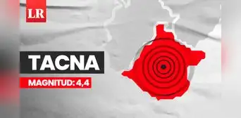 Temblor de magnitud 4,4 se sintió en Tacna esta madrugada, según IGP