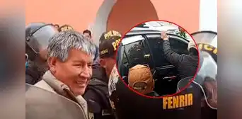 Ayacucho: Transportistas lanzan basura a Wilfredo Oscorima y gobernador tuvo que irse resguardado
