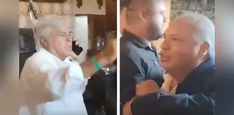 César Sandoval lanzó insultos contra Fernando Olivera en restaurante de Trujillo: "Delincuente, corrupto" César Sandoval lanzó insultos contra Fernando Olivera en restaurante de Trujillo: "Delincuente, corrupto"