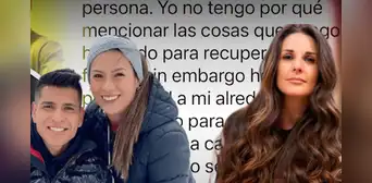 Rebeca Escribens revela chats con futbolista Paolo Hurtado tras criticar su matrimonio con Rosa Fuentes: “Ahora todos se la dan de dignos”