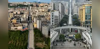 China presenta la escalera mecánica al aire libre más extensa del mundo: es equivalente a un edificio de más de 80 pisos