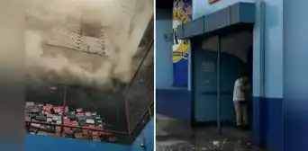 Reportan incendio en el centro comercial Polvos Azules: habría iniciado en almacén de zapatillas Reportan incendio en el centro comercial Polvos Azules: habría iniciado en almacén de zapatillas