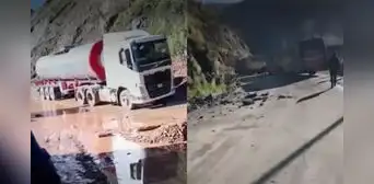 Huaicos bloquean la Carretera Central en San Rafael: pasajeros varados y tráiler atrapado