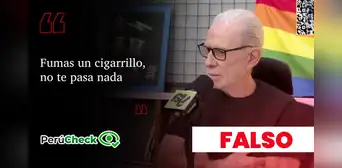 ¿Fumar un cigarrillo no tiene efectos en la salud, como indicó el candidato Ricardo Belmont?