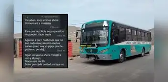 ‘Los Mexicanos’ amenazan a seis empresas de transporte en Lima y exigen S/30 diarios por unidad