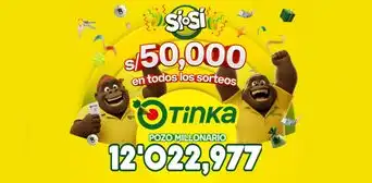 Sorteo de La Tinka del miércoles 8 de abril: conoce los premios del Pozo Millonario, boliyapa, S/50.000 y más