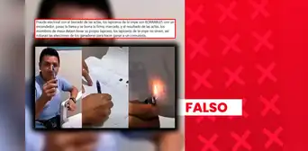 Es falso que la ONPE entregue lapiceros de tinta borrable para el voto ciudadano en las Elecciones Generales 2026