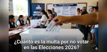 ¿Cuánto se paga de multa por no votar HOY en las Elecciones Perú 2026?