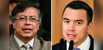 Noboa revela que perdió "esperanzas" en Petro y que retomará la relación con Colombia tras elecciones
