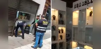 Millonario asalto cerca a la Plaza Mayor de Lima: roban más de $200.000 de joyería en Jirón de la Unión Millonario asalto cerca a la Plaza Mayor de Lima: roban más de $200.000 de joyería en Jirón de la Unión
