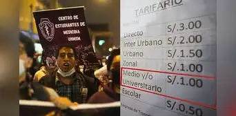 Estudiantes convocan marcha por el respeto al medio pasaje universitario tras alza de tarifas: ''Es ley, no un favor'' Estudiantes convocan marcha por el respeto al medio pasaje universitario tras alza de tarifas: ''Es ley, no un favor''