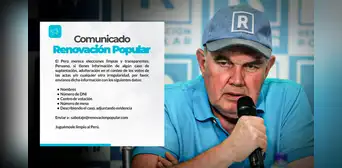 Rafael López Aliaga retrocede y elimina recompensa de S/20 mil por supuestas pruebas de fraude Rafael López Aliaga retrocede y elimina recompensa de S/20 mil por supuestas pruebas de fraude