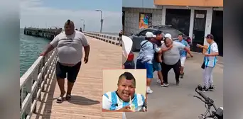 Cómico ambulante ‘Mayimbú’ protagoniza escandalosa pelea callejera y es separado a la fuerza