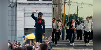 Bailarines peruanos sorprenden al sumarse al ‘flashmobs’ de Michael Jackson antes del estreno de la película