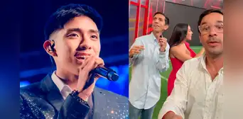 Conductores de ‘Desvelados’ impactan con su curiosa reacción al escuchar cantar a capela a Oscar Junior, heredero de La Bella Luz