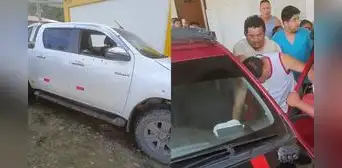 Delincuentes emboscan y disparan contra alcalde de Curimaná en Ucayali: camioneta quedó perforada Delincuentes emboscan y disparan contra alcalde de Curimaná en Ucayali: camioneta quedó perforada