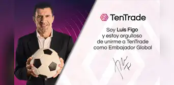 Luis Figo, embajador global de TenTrade