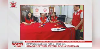 Primera audiencia de recuento de votos del JEE dio como ganador a Roberto Sánchez en una mesa en Chanchamayo Primera audiencia de recuento de votos del JEE dio como ganador a Roberto Sánchez en una mesa en Chanchamayo