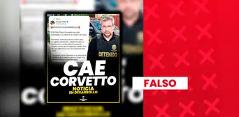 Es falso que Piero Corvetto ha sido detenido por la PNP en Lima