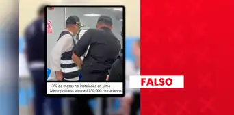Es falso que no se instalaron el 13% de mesas de votación en Lima durante las elecciones presidenciales Es falso que no se instalaron el 13% de mesas de votación en Lima durante las elecciones presidenciales