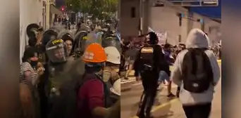 Marcha nacional por medio pasaje termina en enfrentamientos con la Policía en el Centro de Lima Marcha nacional por medio pasaje termina en enfrentamientos con la Policía en el Centro de Lima