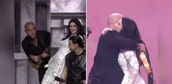 Laura Pausini causa furor en concierto de Colombia al invitar al escenario a Gian Marco y cantar juntos 'Hoy': "Fue un honor" Laura Pausini causa furor en concierto de Colombia al invitar al escenario a Gian Marco y cantar juntos 'Hoy': "Fue un honor"