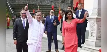 Delcy Rodríguez recibe a Gustavo Petro como el primer presidente en visitar Venezuela tras la salida de Maduro