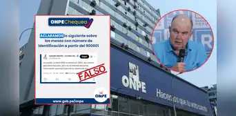 ONPE desmiente a López Aliaga: Mesas de la serie 900 001 son para centros poblados y existen desde 2005