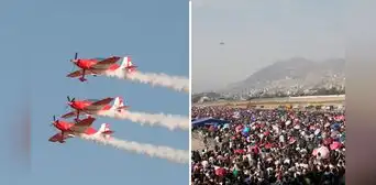 Festival Aéreo BALP reunió a miles de familias con aeronaves acrobáticas y salto de paracaidistas en Base Las Palmas en Surco