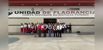 Ruta de la Flagrancia acerca la justicia a escolares del IEP El Triunfo Ruta de la Flagrancia acerca la justicia a escolares del IEP El Triunfo