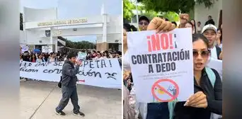 Estudiantes de la Universidad Nacional de Frontera protestan por falta de docentes y deficiencias en edificio recién inaugurado Estudiantes de la Universidad Nacional de Frontera protestan por falta de docentes y deficiencias en edificio recién inaugurado