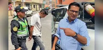 Alcalde persigue en su auto a delincuente tras robo y logra su detención en San Martín de Porres Alcalde persigue en su auto a delincuente tras robo y logra su detención en San Martín de Porres