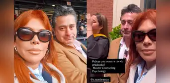 Magaly Medina impacta al mostrar a la exesposa de Alfredo Zambrano durante la graduación de su hijastra y revela cómo se llevan
