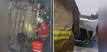 Auto cae dos pisos al interior de un elevador en Miraflores: dos personas quedaron atrapadas