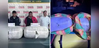 Suboficial y exintegrante de la Fuerza Aérea del Perú fueron detenidos transportando más de 50 kilos de marihuana Suboficial y exintegrante de la Fuerza Aérea del Perú fueron detenidos transportando más de 50 kilos de marihuana